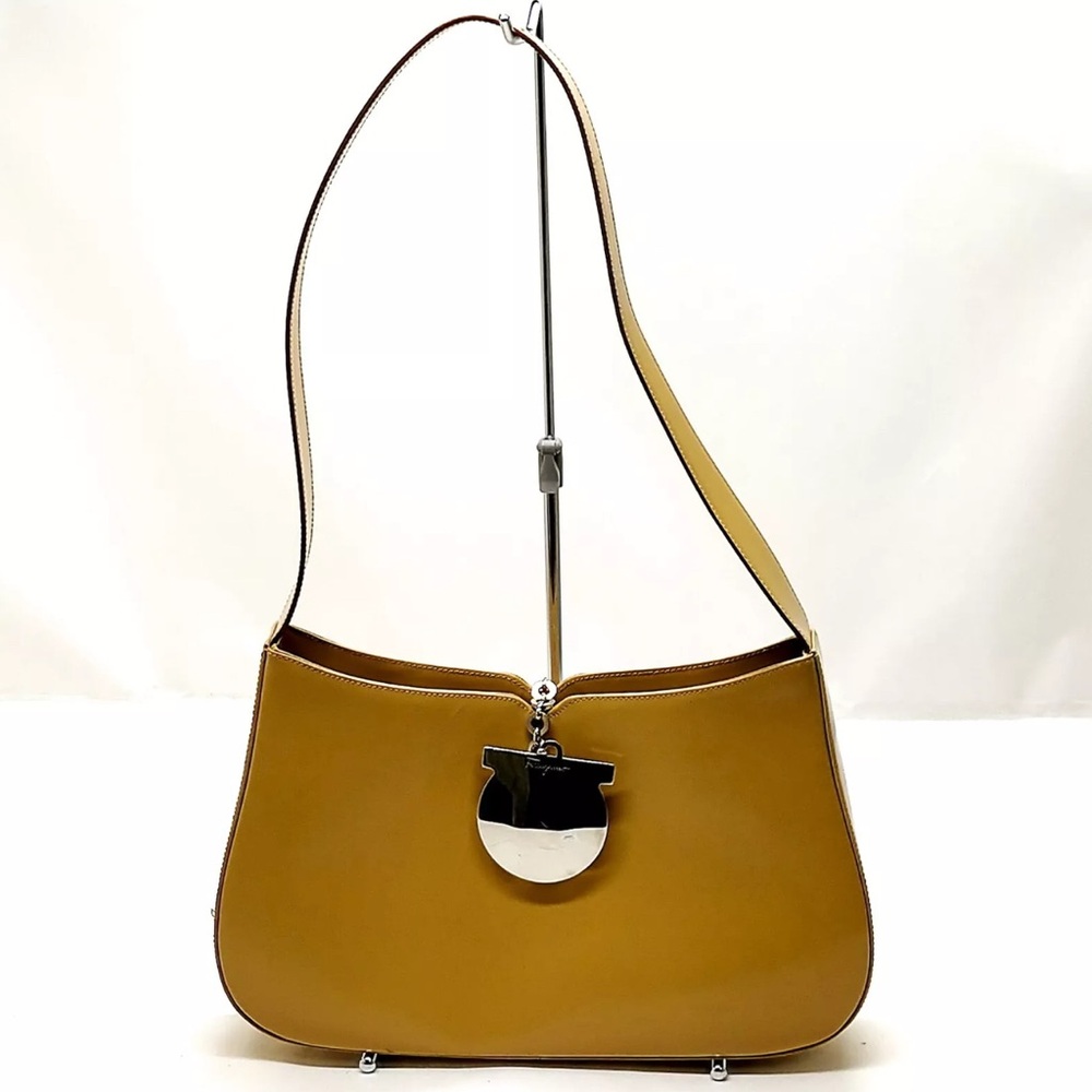 Ferragamo Shoulder Bag  Brown Leather
